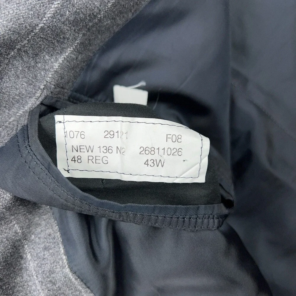 Brooks Brothers Golden Fleece Blazer Men 48R Gray Pinstripe Sport Coat Jacket US